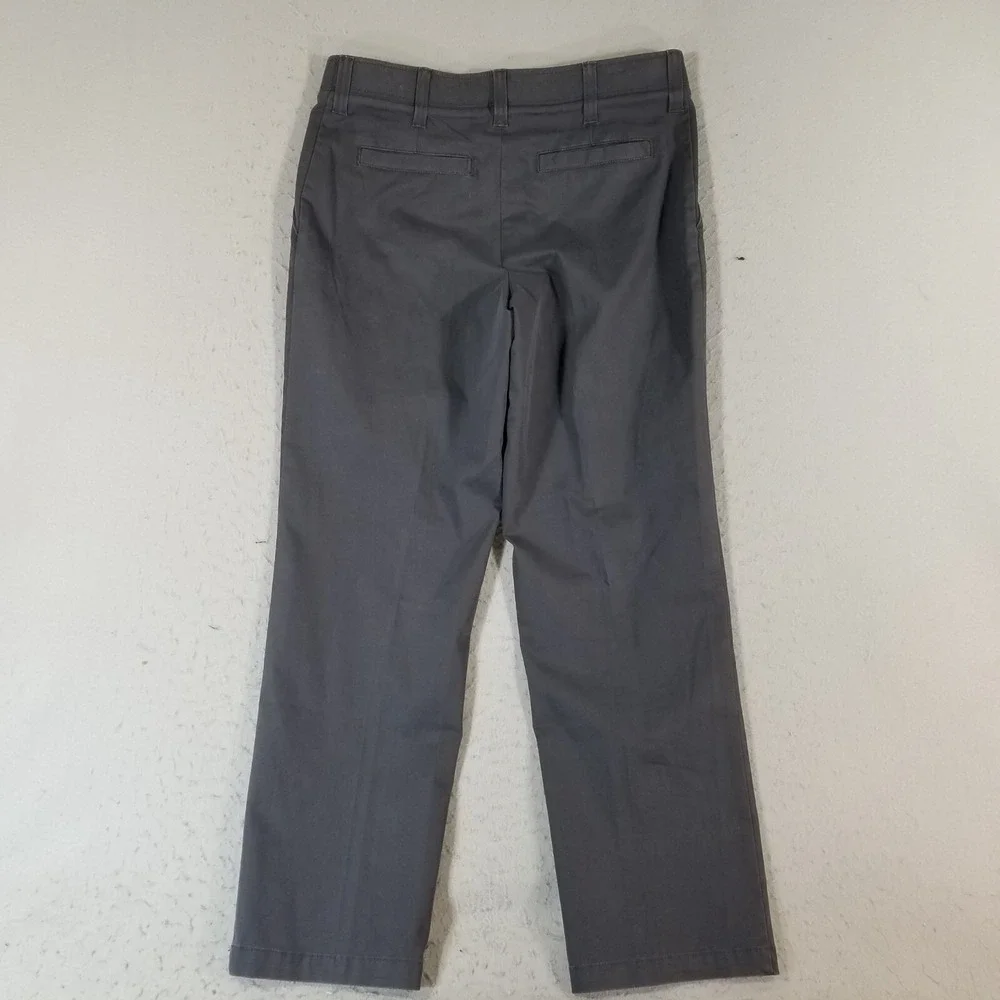 Wrangler khaki chino pants men's 36x32 gray comfort waist flex stretch